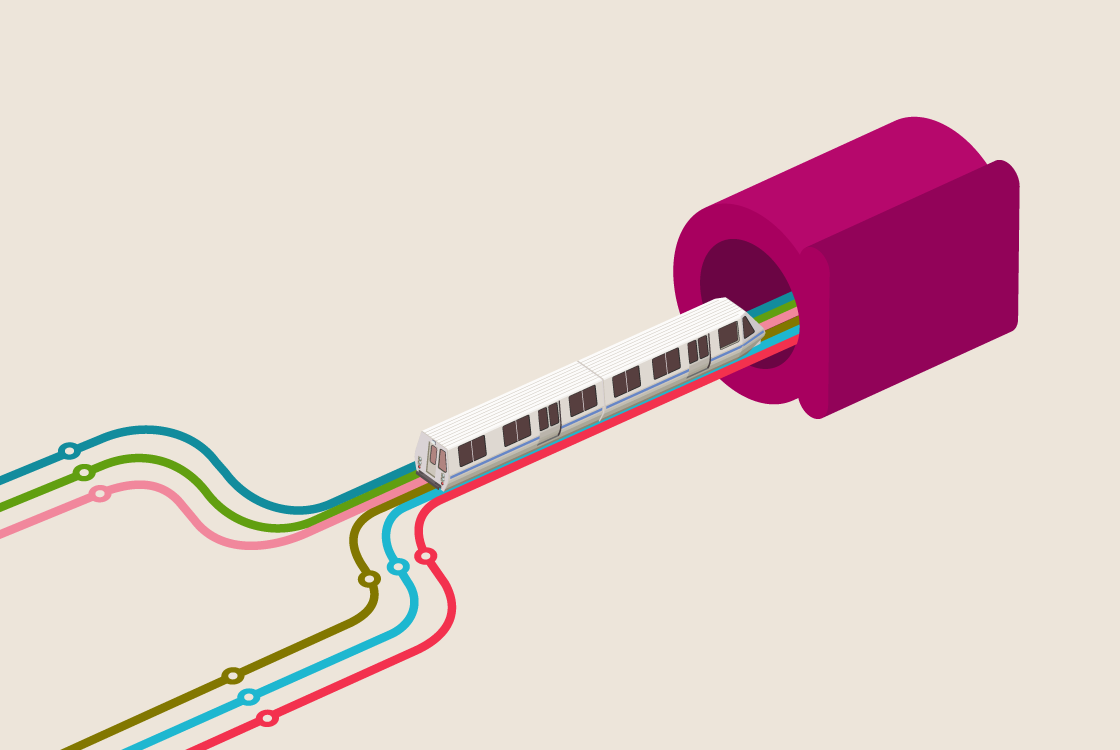 imagen de campaña de nuevo acceso de metro de Arenas de Barcelona