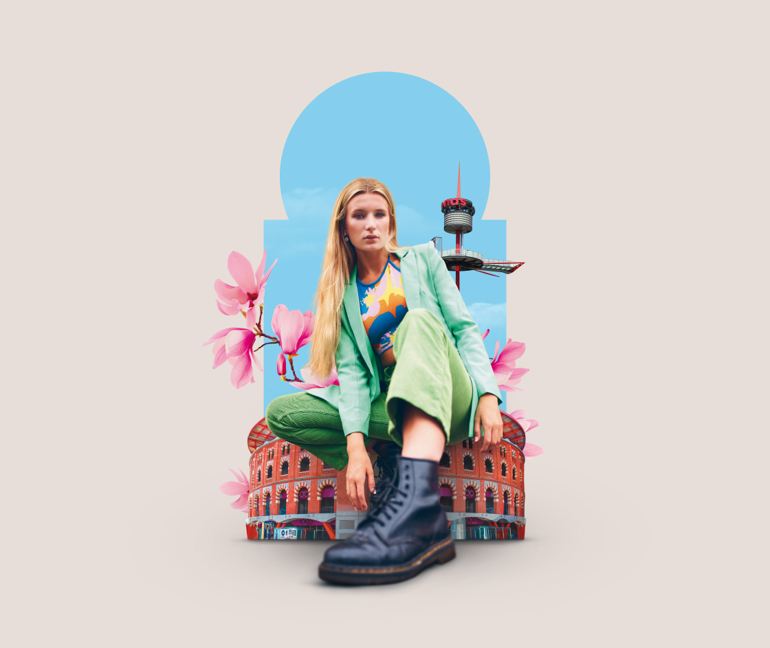 diseño de anuncio corporativo para Arenas de Barcelona