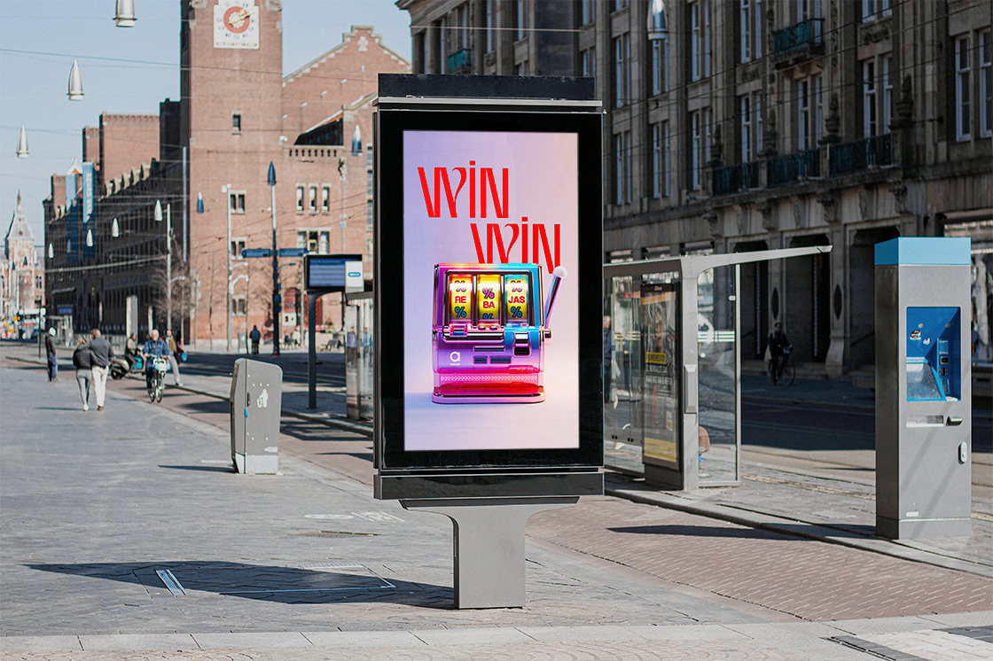 campaña de rebajas en soporte offline