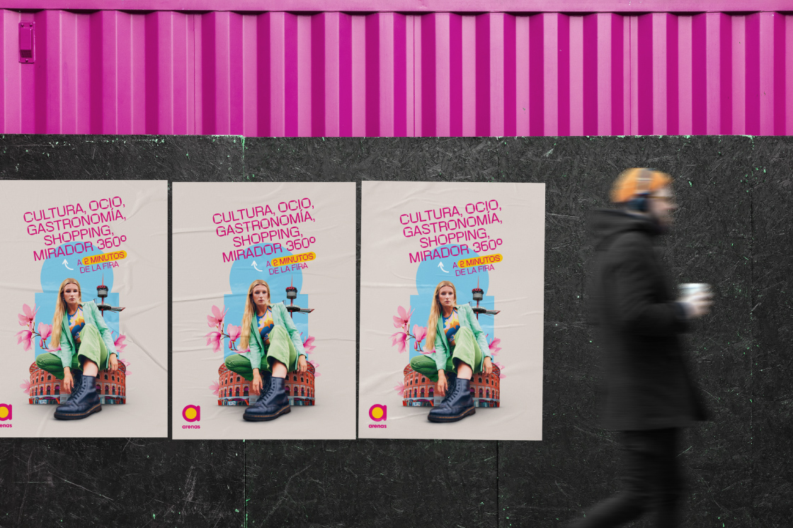 soportes offline del anuncio corporativo de Arenas de Barcelona