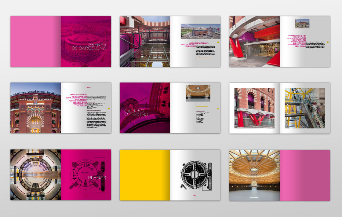 Centro Comercial Arenas de Barcelona Concurso AECC dosiers layout