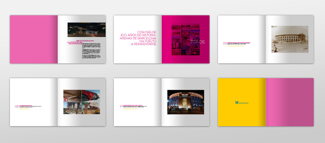 Centro Comercial Arenas de Barcelona Concurso AECC dosier fotos layout