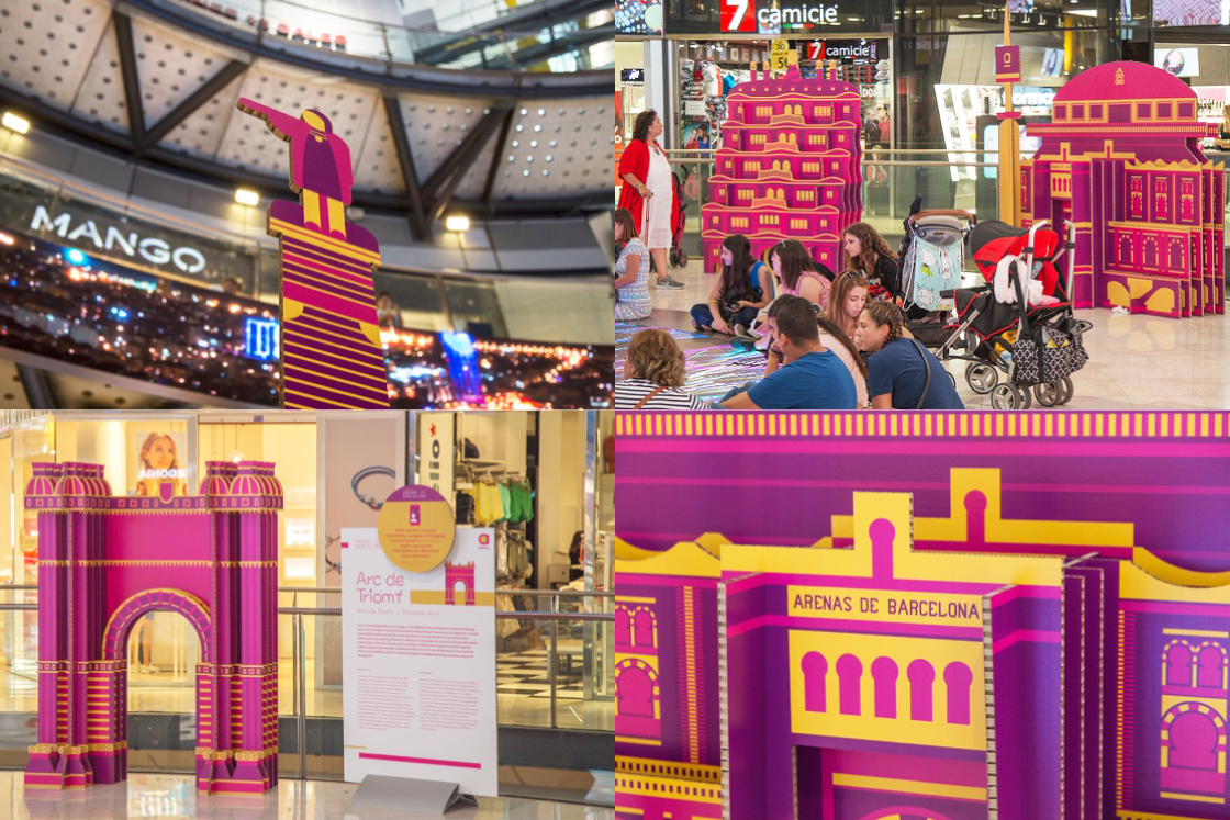 fotografías de la exposición de monumentos de Barcelona