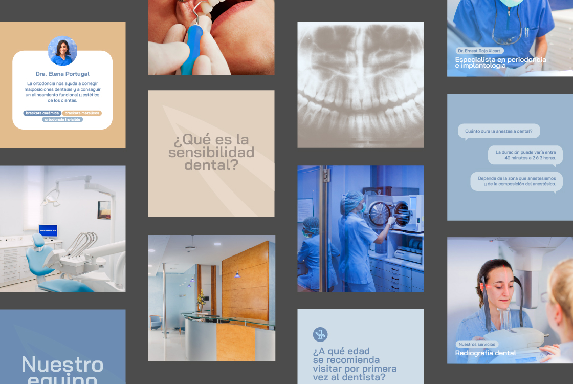 feed de Instagram de la Clínica Dental Doctor Rojo