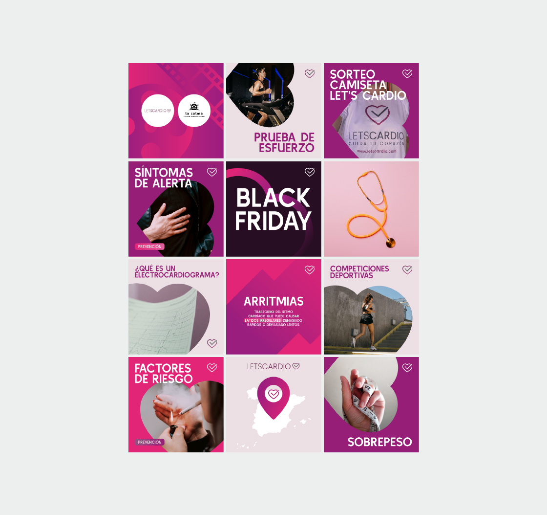 feed de Instagram de Let's Cardio