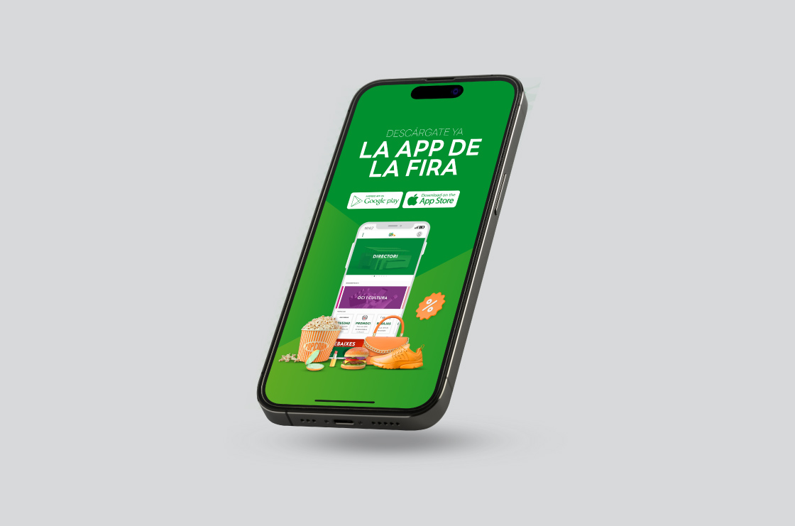 diseño de la app de La Fira Centre Comercial