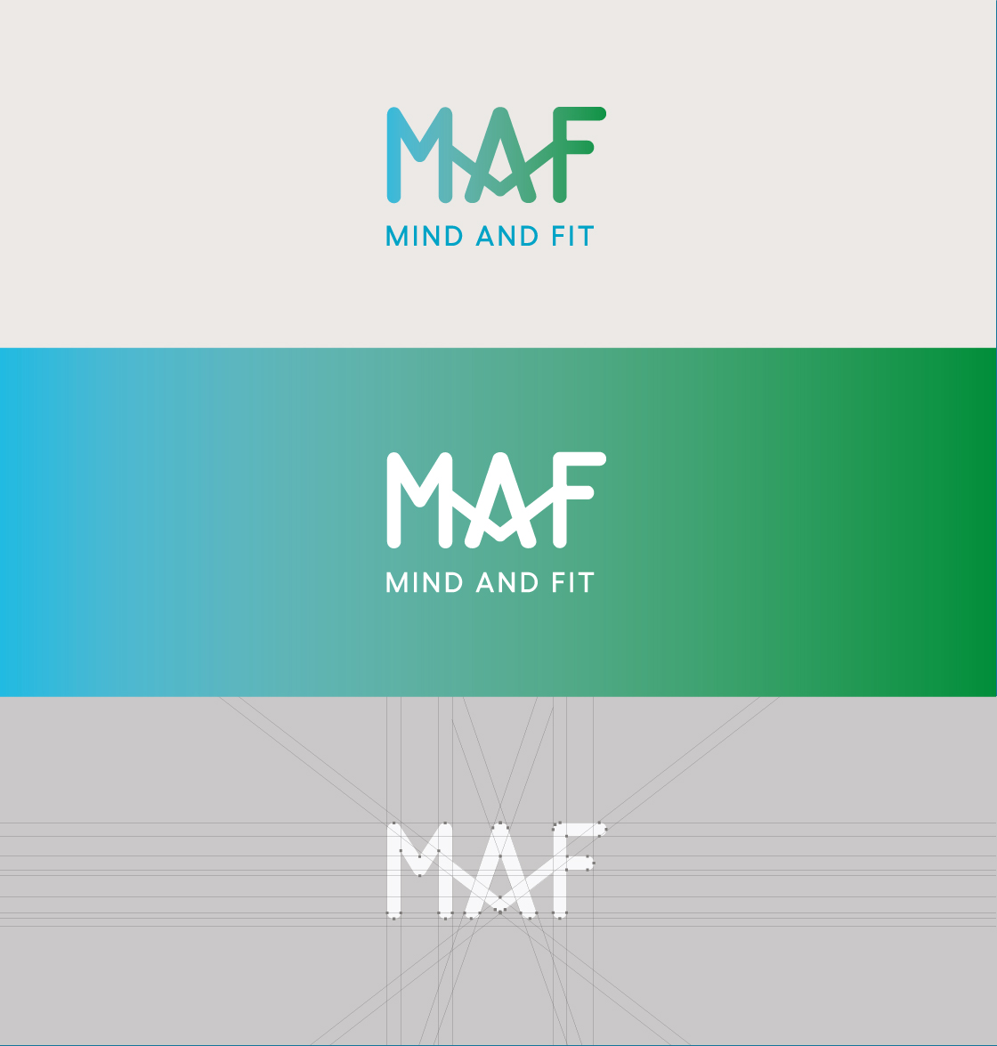 diseño del logotipo de MAF